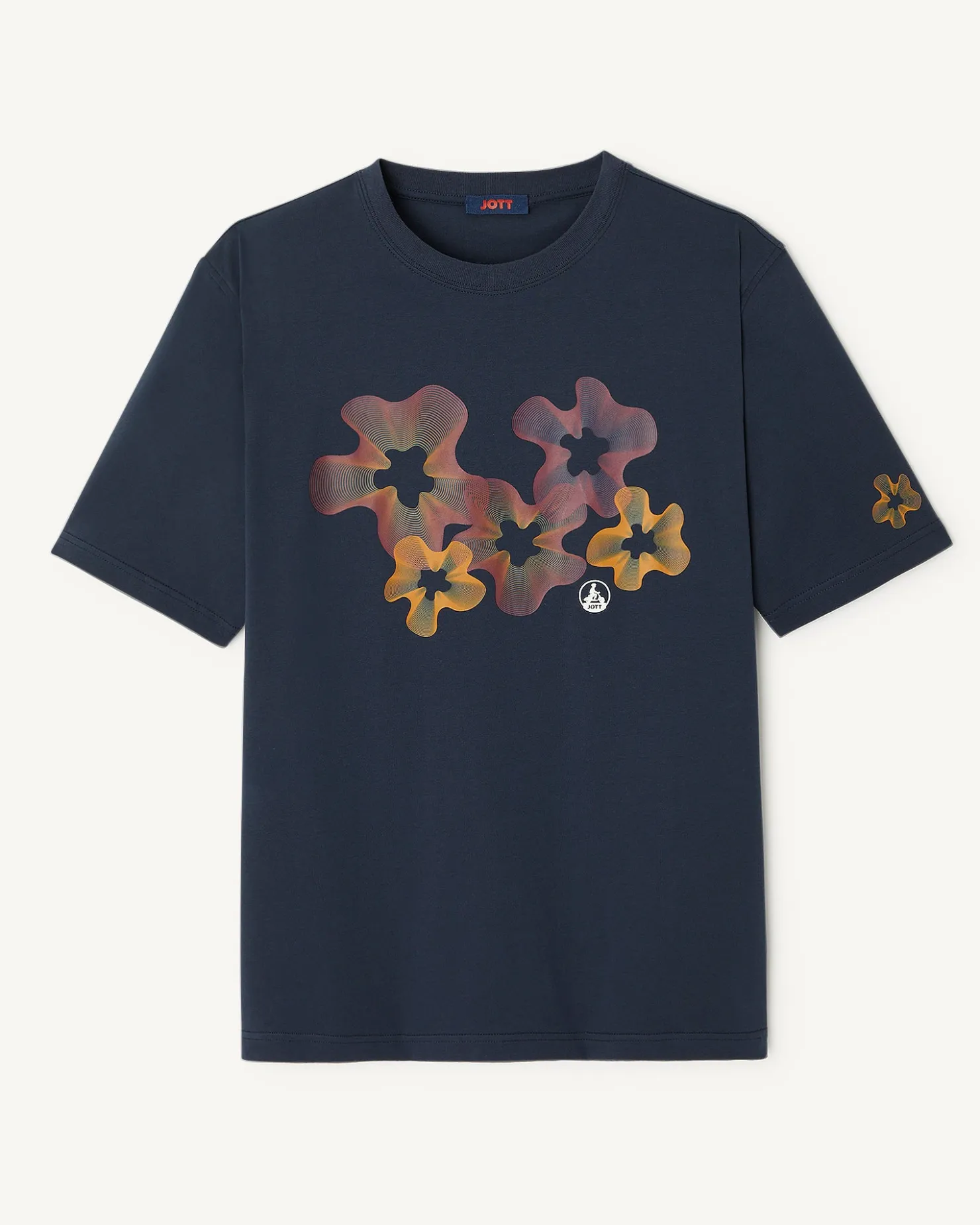 JOTT Adela Organic Cotton Bohemian Print T-Shirt 104 Navy Cheap
