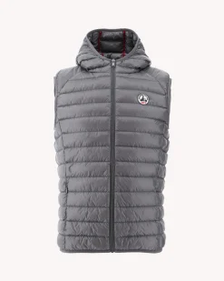 JOTT Anthracite Pat Hooded Sleeveless Down Jacket 504 Anthracite Outlet