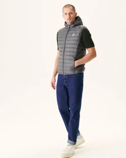JOTT Anthracite Pat Hooded Sleeveless Down Jacket 504 Anthracite Outlet
