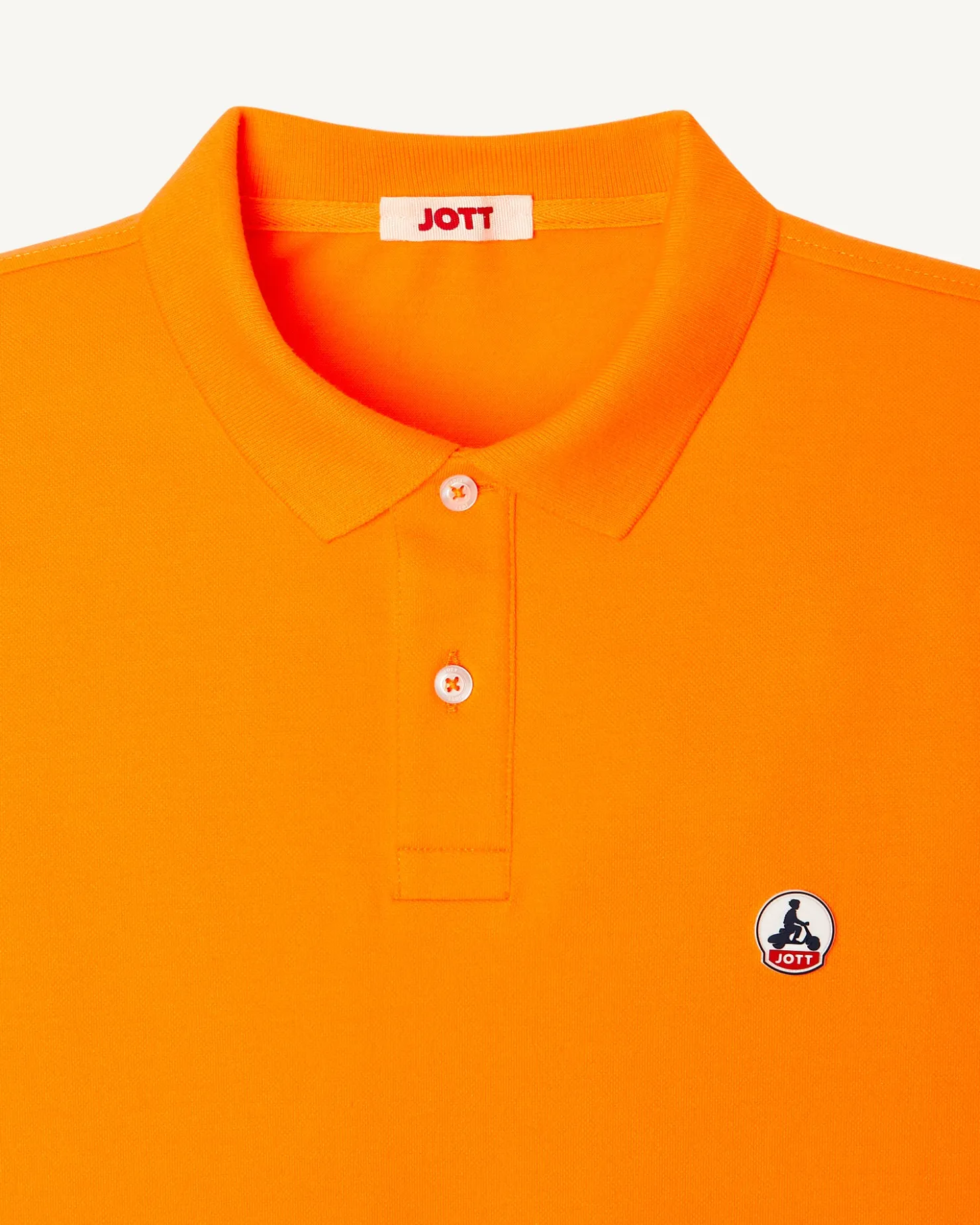 JOTT Apricot Marbella Organic Cotton Polo Shirt 728 Apricot Shop