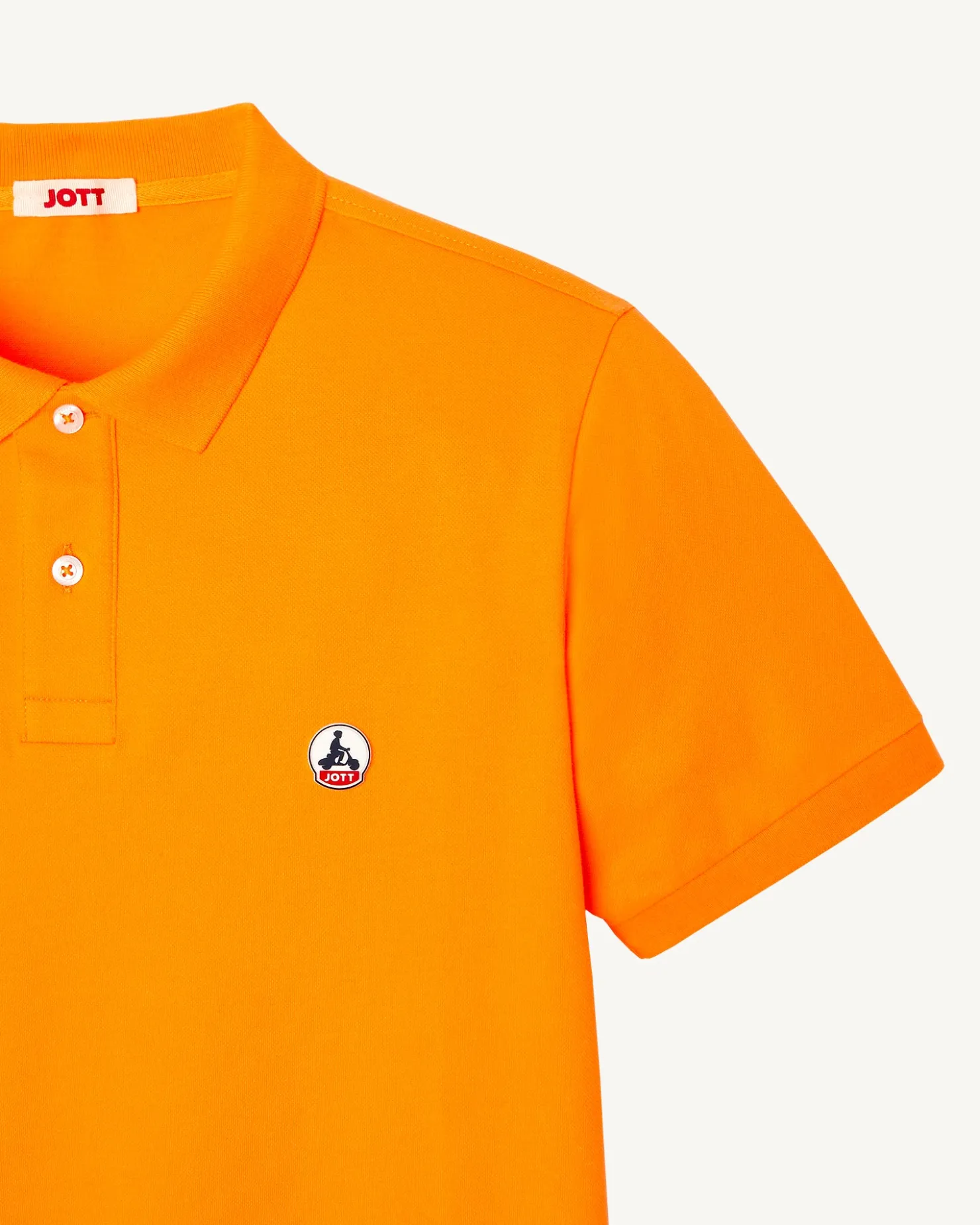 JOTT Apricot Marbella Organic Cotton Polo Shirt 728 Apricot Shop
