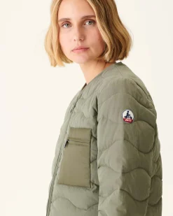 JOTT Army Alexia V-Neck Zipped Jacket 255 Army Cheap