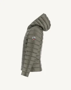 JOTT Army Carla Children'S Lightweight Hooded Down Jacket 255 Army Best