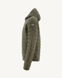 JOTT Army Lenny Lightweight Hooded Puffer Jacket 255 Army Cheap