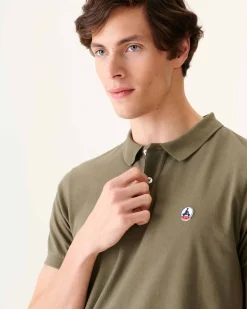 JOTT Army Marbella Organic Cotton Polo Shirt 255 Army Clearance