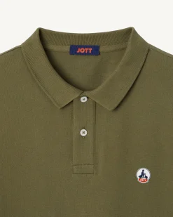 JOTT Army Marbella Organic Cotton Polo Shirt 255 Army Clearance