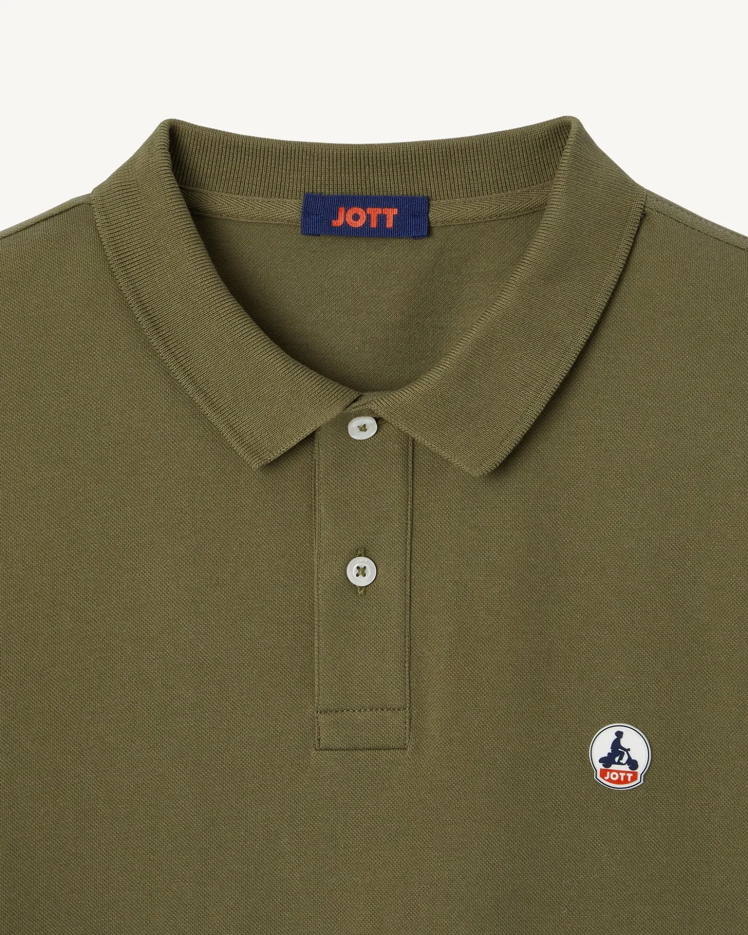 JOTT Army Marbella Organic Cotton Polo Shirt 255 Army Clearance