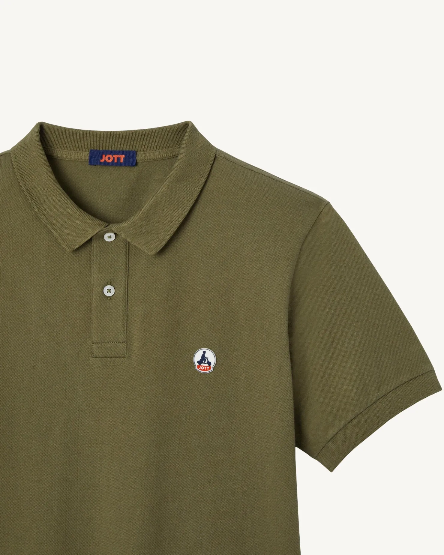 JOTT Army Marbella Organic Cotton Polo Shirt 255 Army Clearance