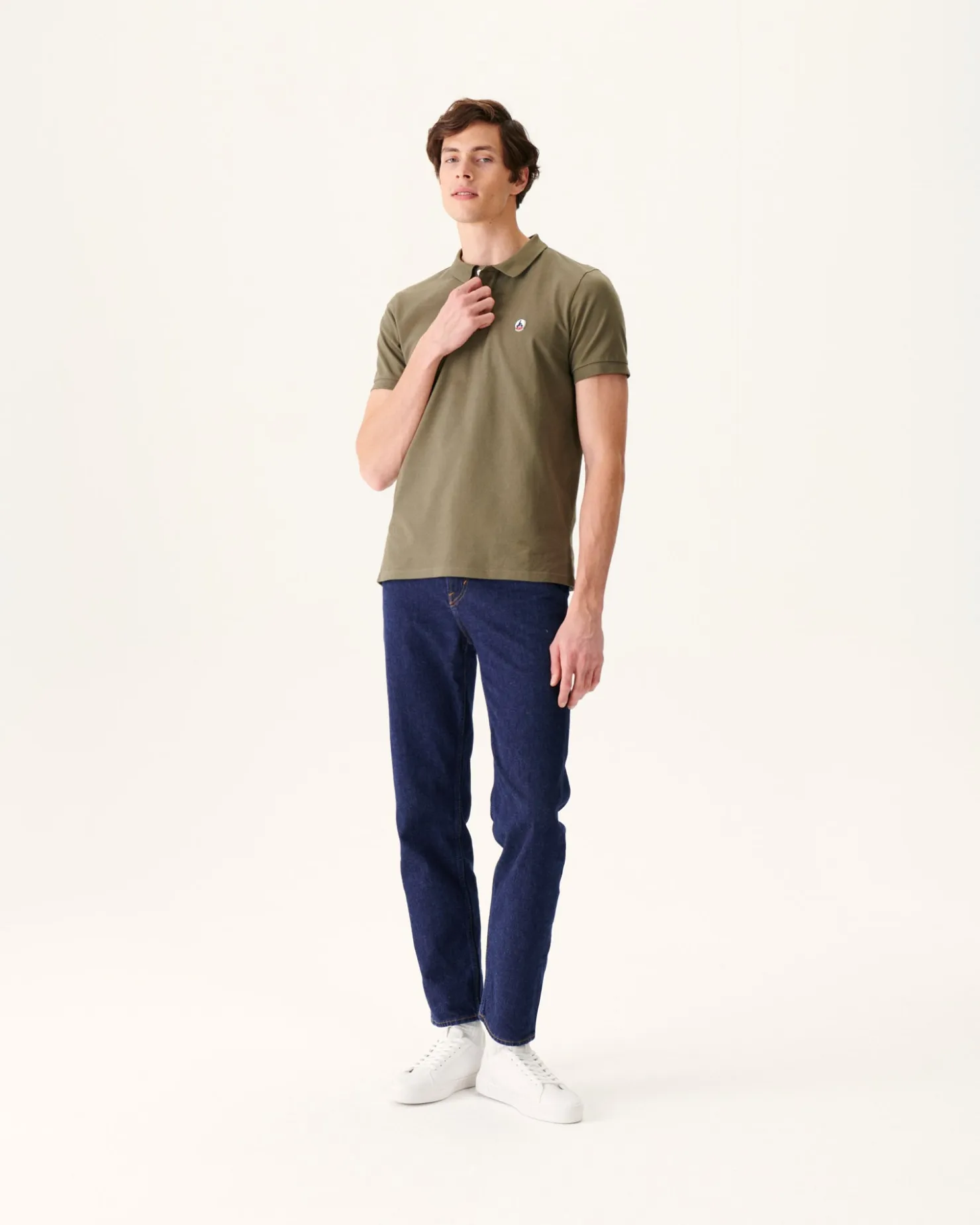 JOTT Army Marbella Organic Cotton Polo Shirt 255 Army Clearance