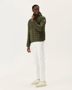 JOTT Army Nico Lightweight Hooded Down Jacket 255 Army Clearance