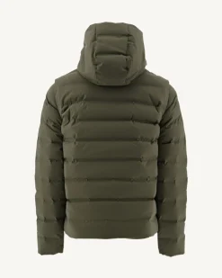 JOTT Army Ulaan 4-In-1 Hooded Puffer Jacket 255 Army New