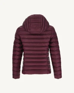 JOTT Aubergine Carla Children'S Lightweight Hooded Down Jacket 461 Eggplant Hot