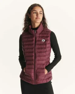 JOTT Aubergine Seda Light Sleeveless Down Jacket 461 Eggplant Cheap