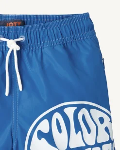 JOTT Azur/Funday Children'S White Swim Shorts Cassis 1833 Azure / Funday White Clearance