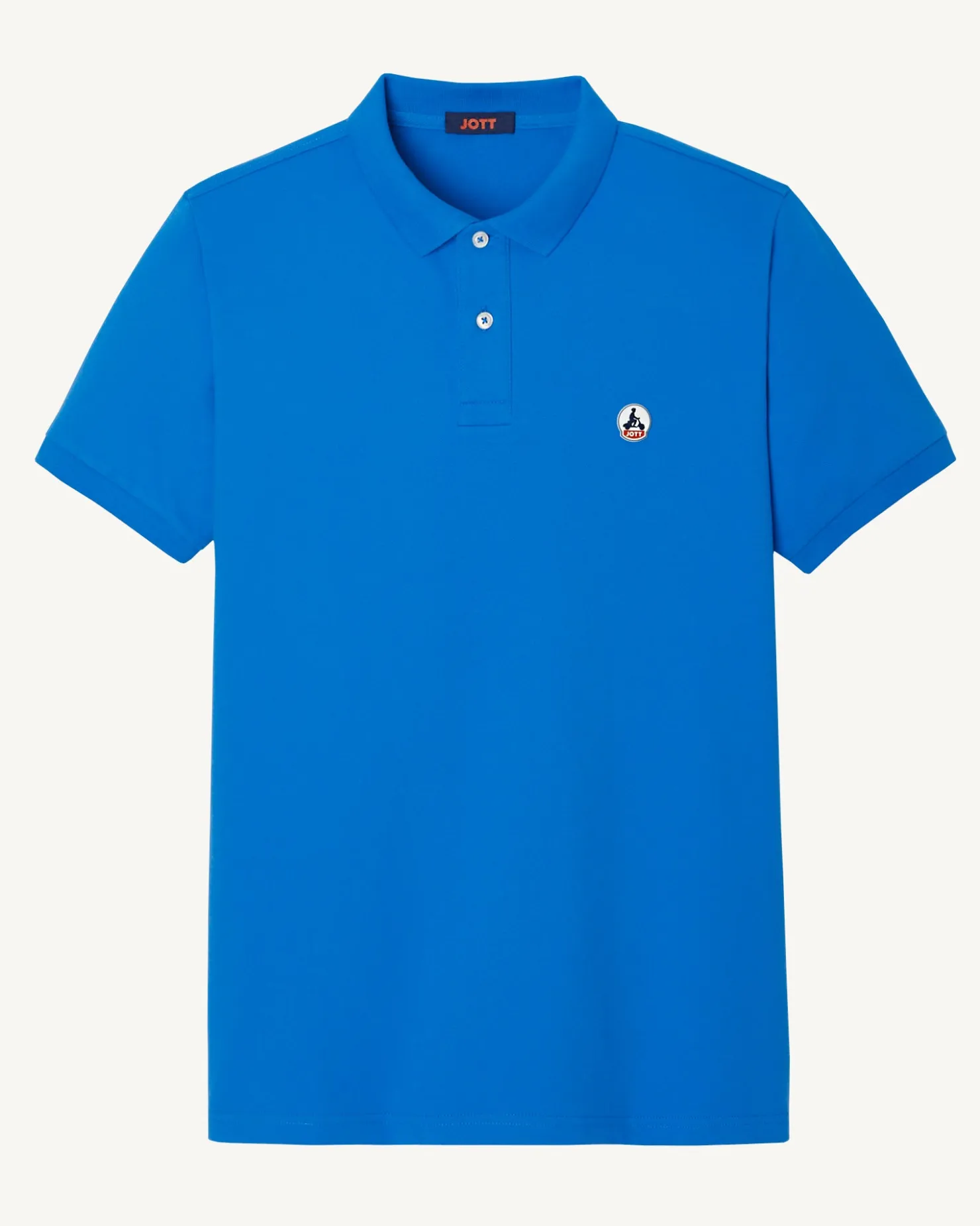 JOTT Azur Marbella Organic Cotton Polo Shirt 183 Azure Clearance