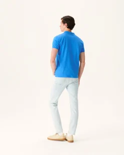 JOTT Azur Marbella Organic Cotton Polo Shirt 183 Azure Clearance