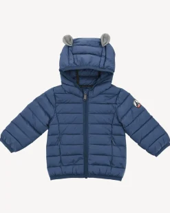 JOTT Baby'S Hooded Down Jacket Denim Blue Mael 140 Blue Jeans Best Sale