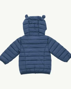 JOTT Baby'S Hooded Down Jacket Denim Blue Mael 140 Blue Jeans Best Sale