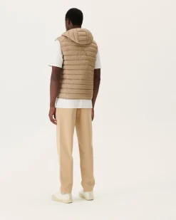 JOTT Beige Pat Hooded Sleeveless Down Jacket 804 Beige Shop