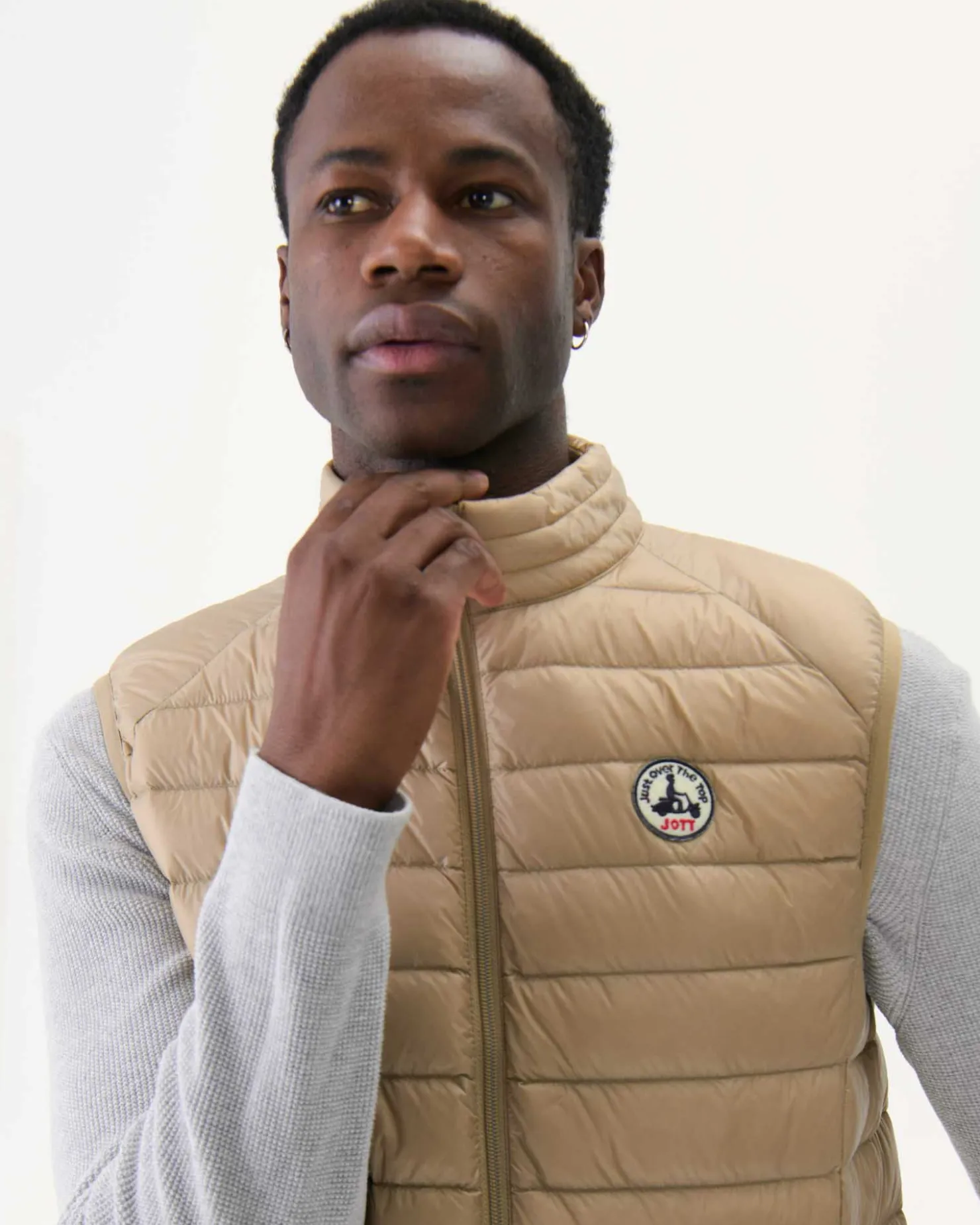JOTT Beige Tom Sleeveless Padded Jacket 804 Beige Cheap