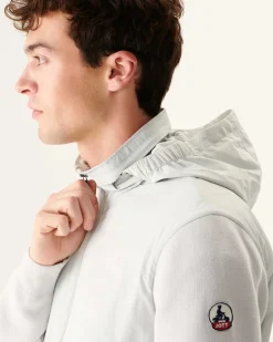 JOTT Bi-Material Hooded Jacket Light Gray Bardenas 532 Soft Gray Cheap