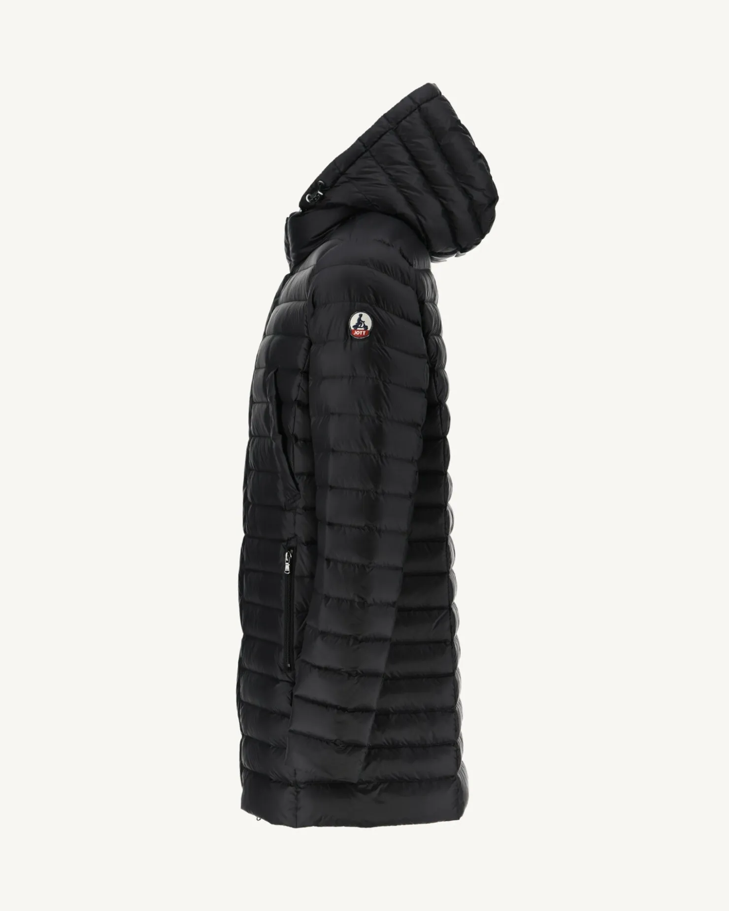 JOTT Black Florent Lightweight Hooded Down Jacket 999 Black Discount