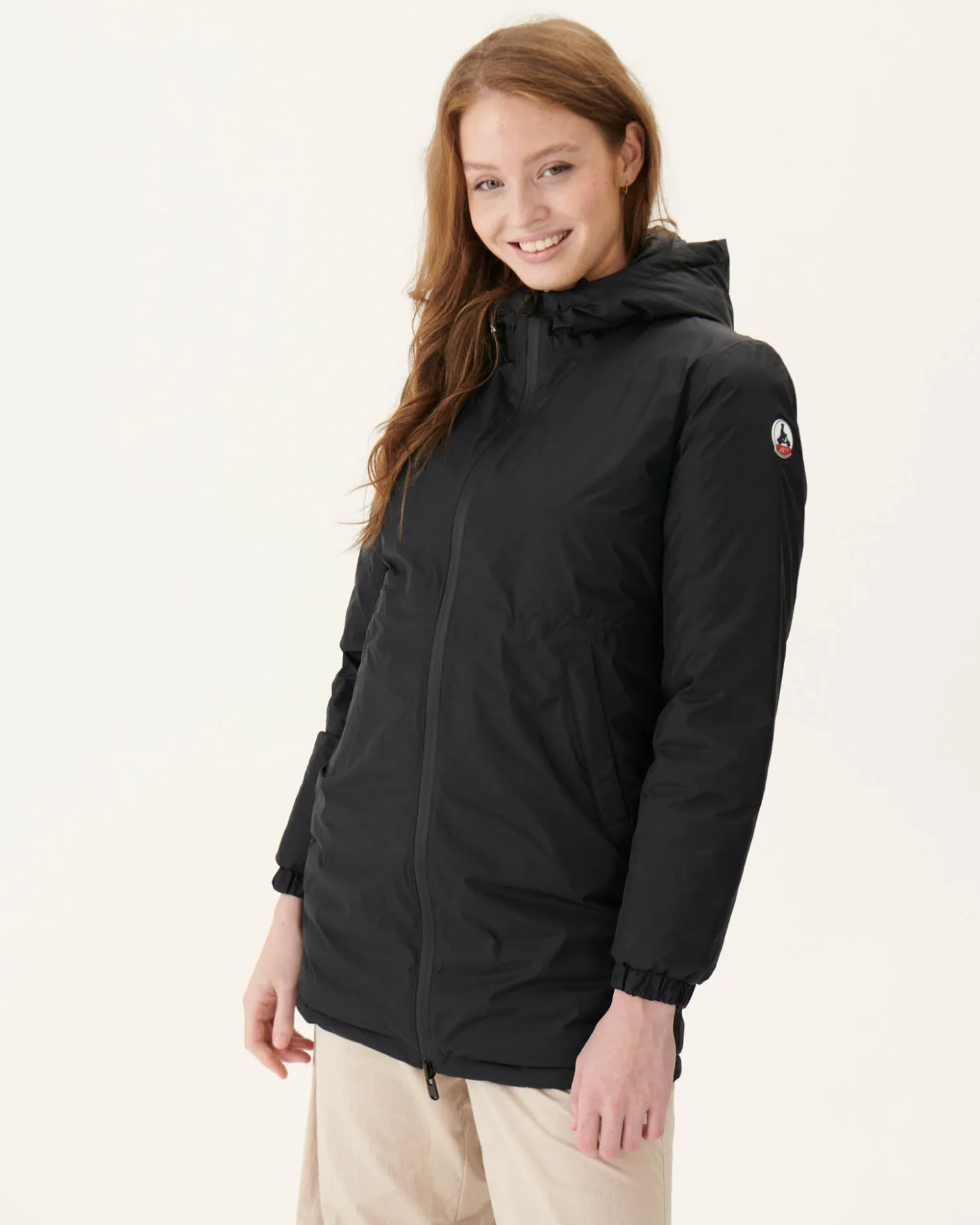 JOTT Black Roma Reversible Long Down Jacket 999 Noir Store