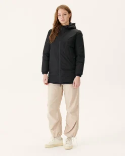 JOTT Black Roma Reversible Long Down Jacket 999 Noir Store