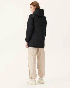 JOTT Black Roma Reversible Long Down Jacket 999 Noir Store