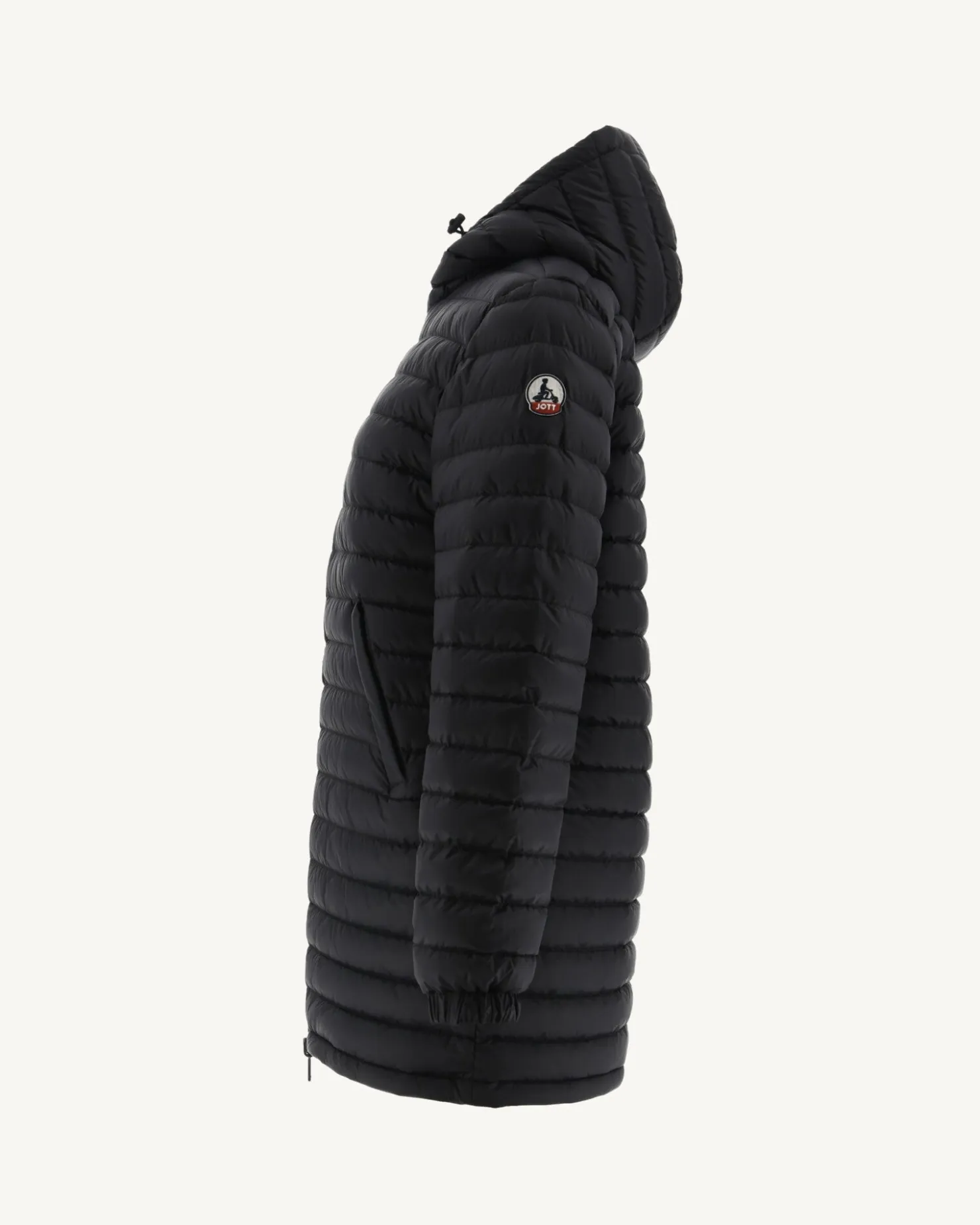 JOTT Black Roma Reversible Long Down Jacket 999 Noir Store