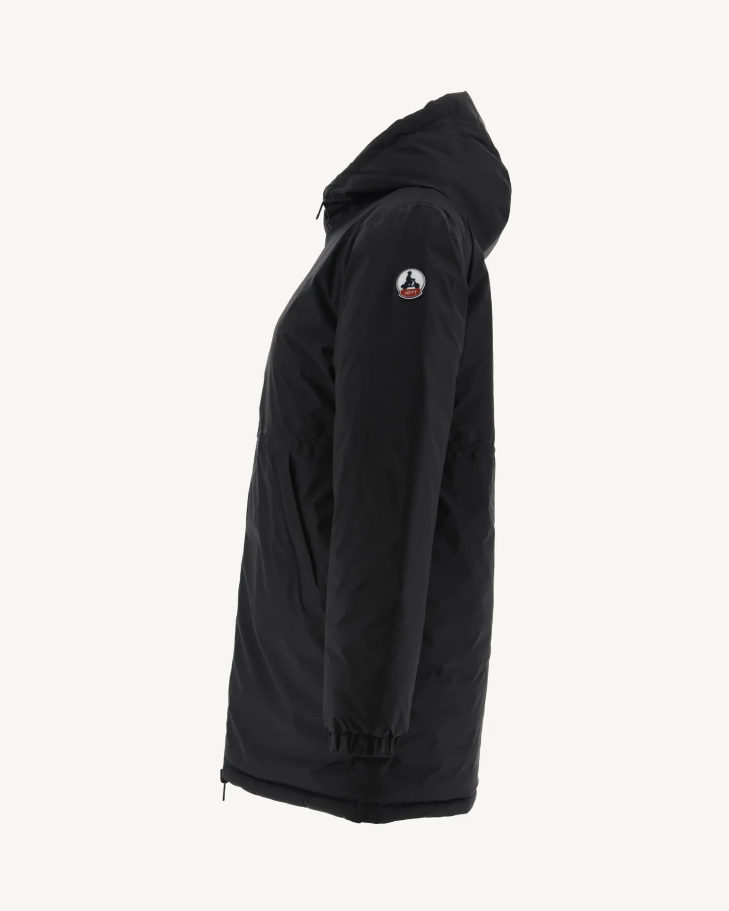JOTT Black Roma Reversible Long Down Jacket 999 Noir Store
