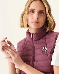 JOTT Bordeaux Grenada Stretch Sleeveless Puffer Jacket 330 Burgundy Outlet