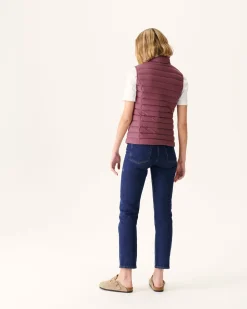 JOTT Bordeaux Grenada Stretch Sleeveless Puffer Jacket 330 Burgundy Outlet