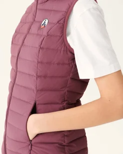JOTT Bordeaux Grenada Stretch Sleeveless Puffer Jacket 330 Burgundy Outlet