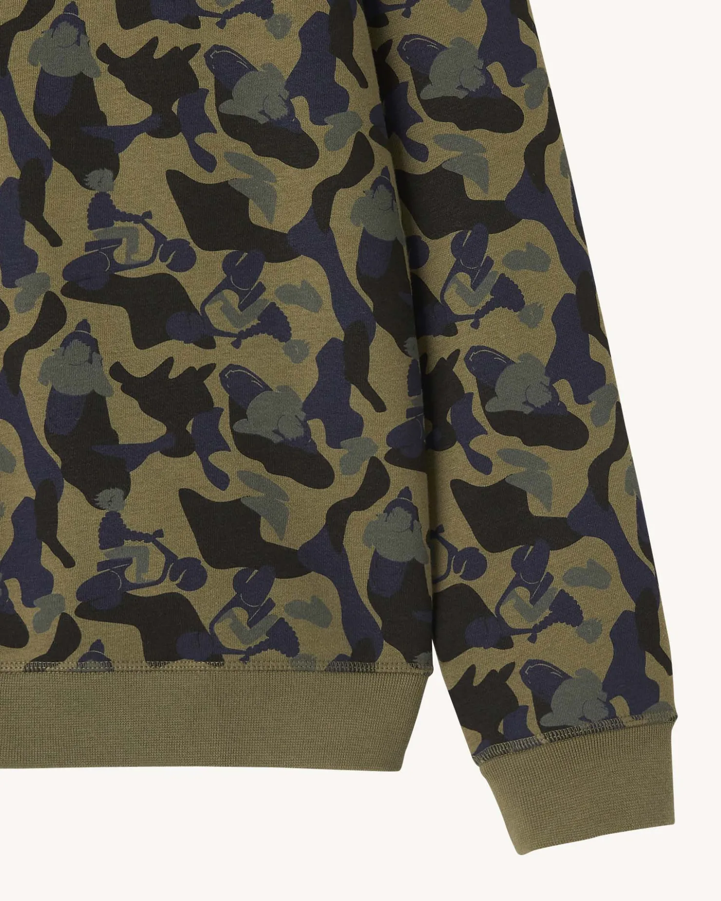 JOTT Braga Military Print Men'S Sweatshirt 277 Military Print Clearance