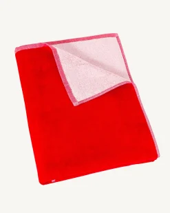JOTT Bright Red Beach Terry Beach Towel 318 Fire Red New
