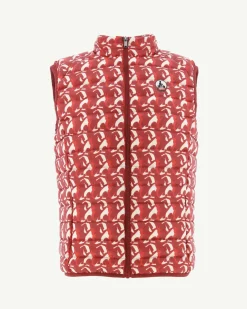 JOTT Bright Red Monogram Sleeveless Jacket Tom 3181 Monogram Fire Red Fashion