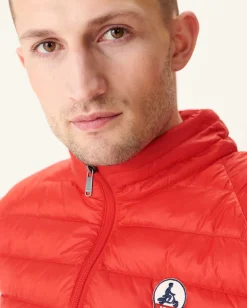 JOTT Bright Red Sleeveless Down Jacket Tom 318 Fire Red Outlet