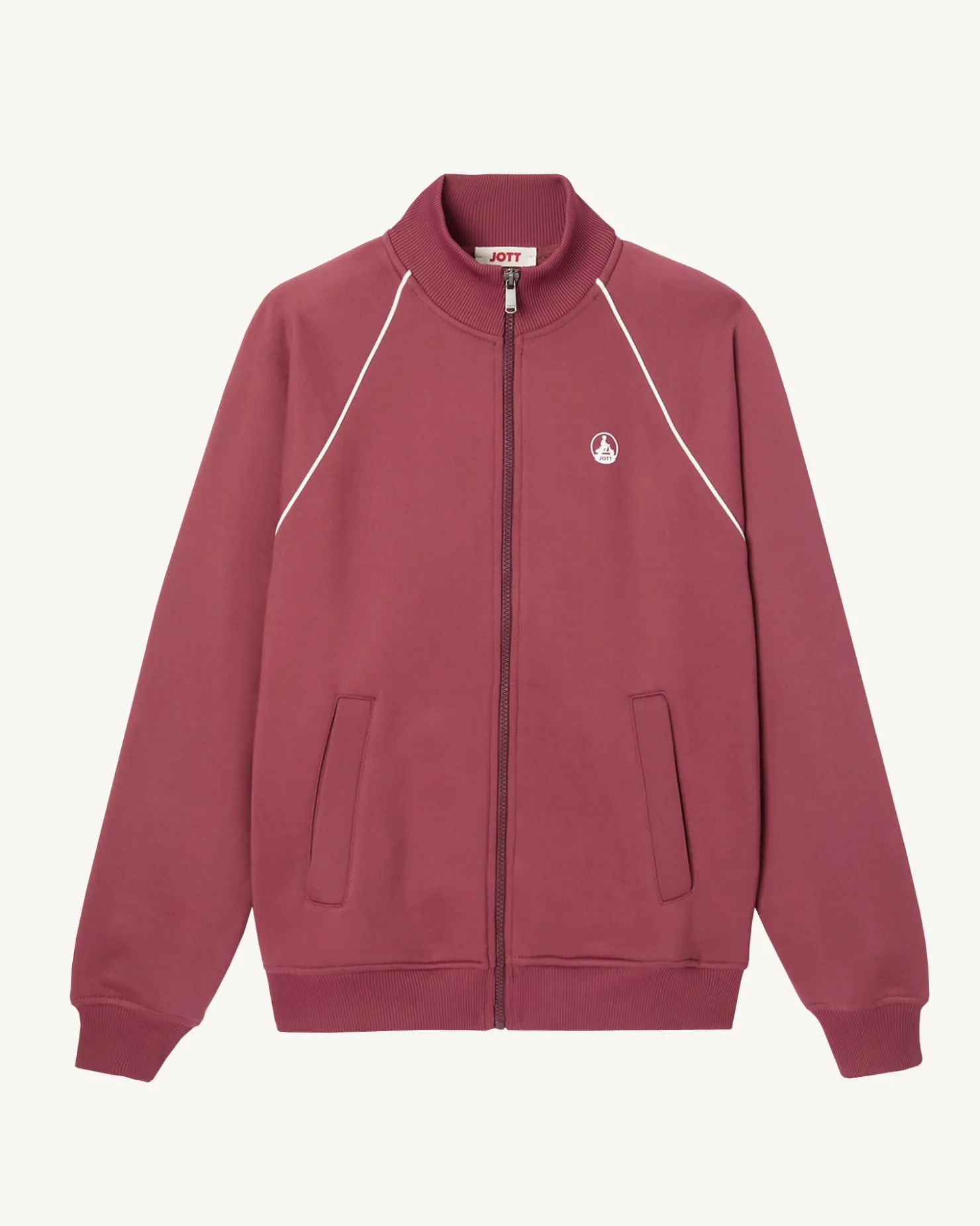 JOTT Burgundy Rocha Organic Cotton Zipped Jacket 330 Burgundy Fashion