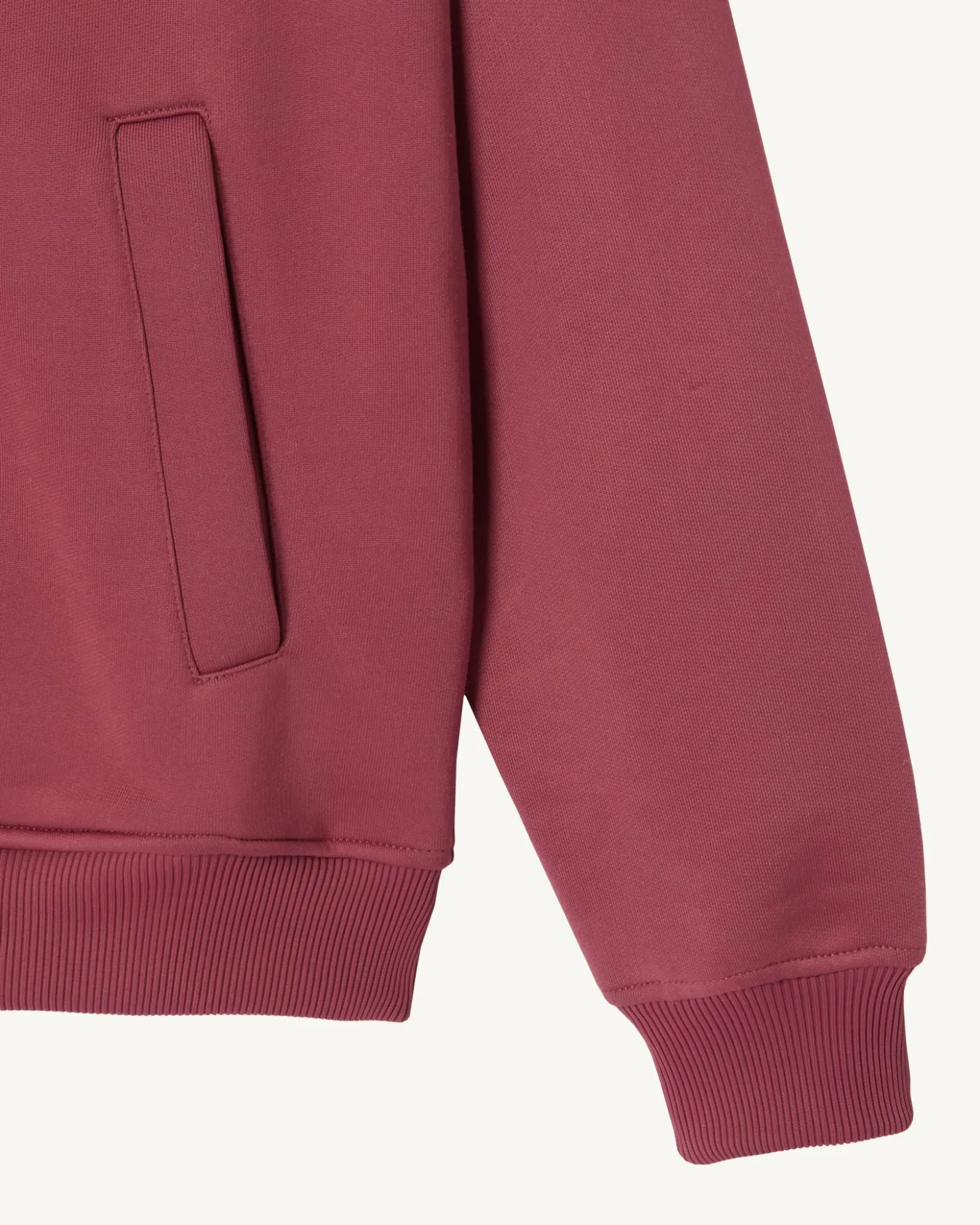JOTT Burgundy Rocha Organic Cotton Zipped Jacket 330 Burgundy Fashion