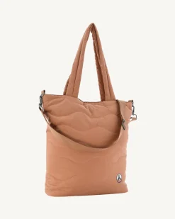 JOTT Camel Aponi Maxi Quilted Cotton Tote Bag 839 Camel Flash Sale