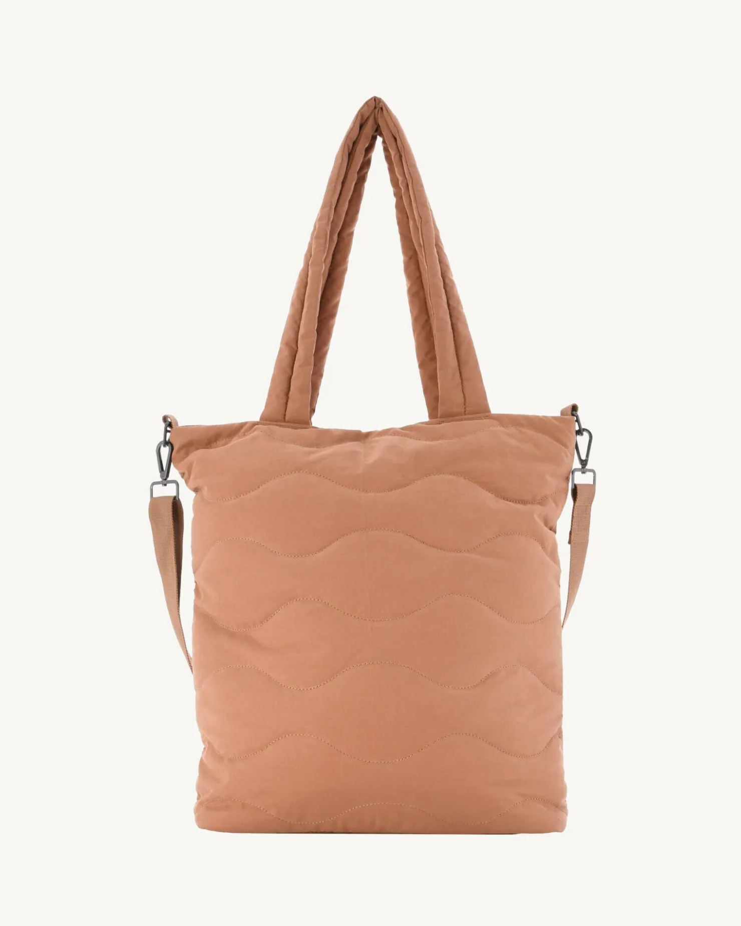 JOTT Camel Aponi Maxi Quilted Cotton Tote Bag 839 Camel Flash Sale