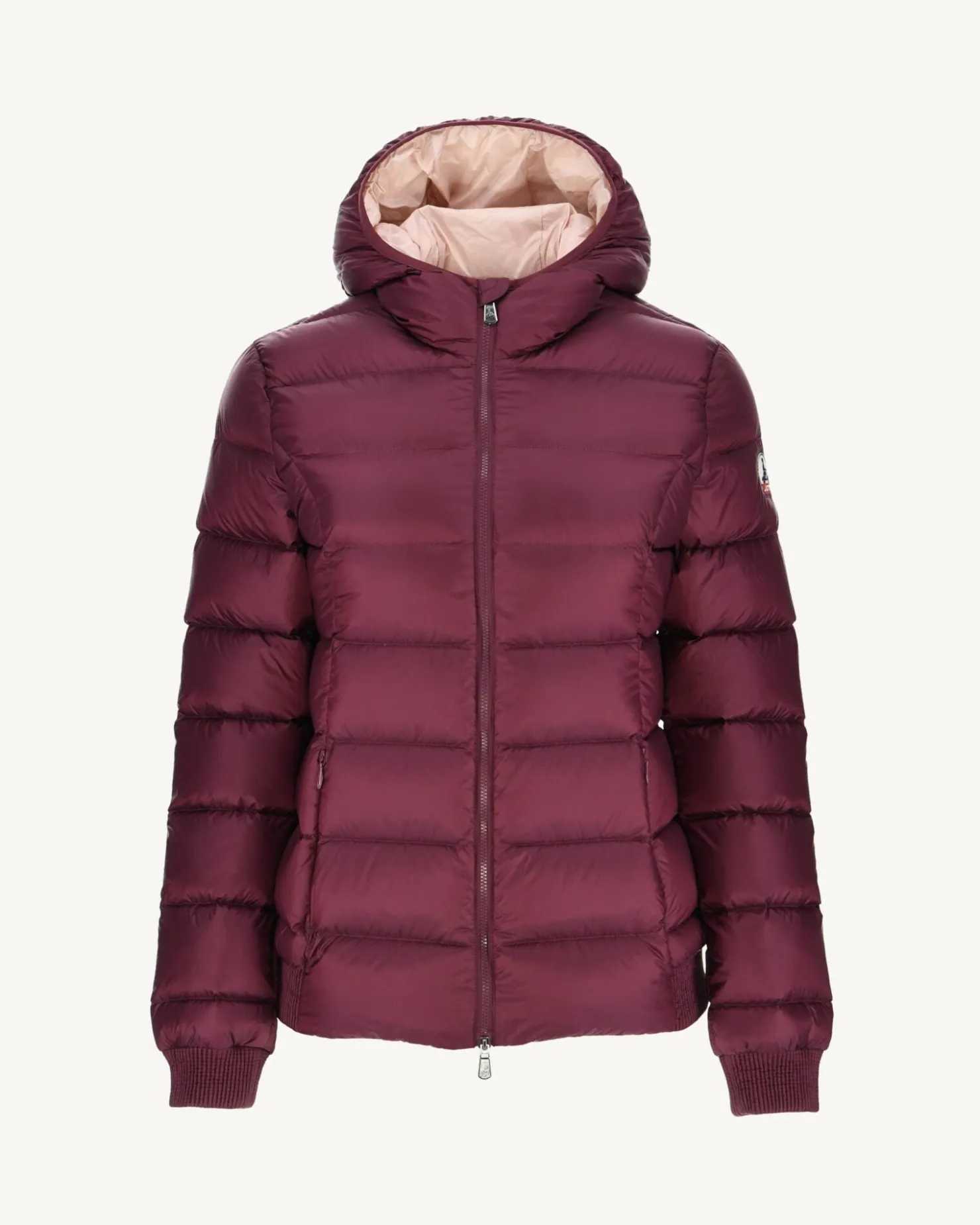 JOTT Celine Eggplant Aubergine Hooded Puffer Jacket 461 Eggplant Sale