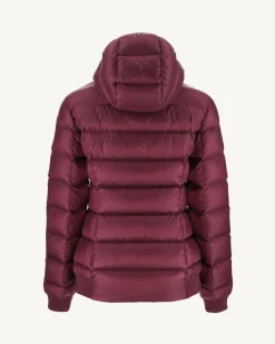 JOTT Celine Eggplant Aubergine Hooded Puffer Jacket 461 Eggplant Sale