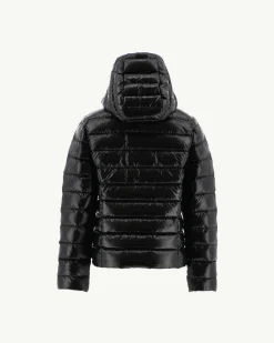 JOTT Children'S Grand Froid Black Opal Lacquered Hooded Down Jacket 999 Black Discount