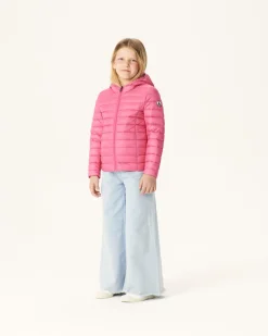 JOTT Children'S Light Hooded Down Jacket Intense Pink Carla 457 Wild Pink Cheap
