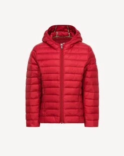 JOTT Children'S Light Hooded Down Jacket Rouge Carla 300 Red Cheap