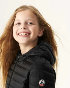 JOTT Children'S Light Hooded Down Jacket Black Carla 999 Noir Fashion