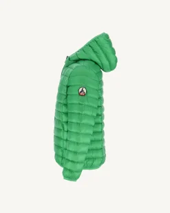 JOTT Children'S Lightweight Hooded Puffer Jacket Green Hugo 241 Green Flash Sale