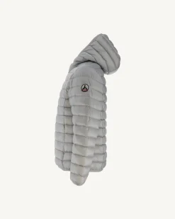 JOTT Children'S Lightweight Hooded Down Jacket Light Gray Hugo 532 Soft Gray Sale